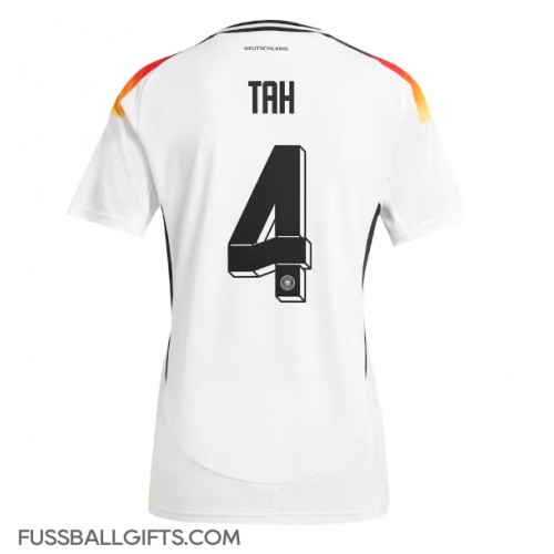 Deutschland Jonathan Tah #4 Fußballbekleidung Heimtrikot EM 2024 Kurzarm